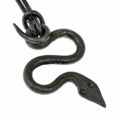 Forged Midgard Serpent Pendant