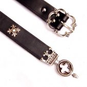 Medieval Belt - 3 cm / strap end + studs