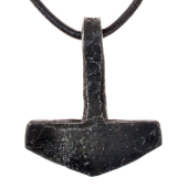 Hand-forged iron Mjlnir