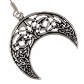 Celtic Crescent Moon Earrings