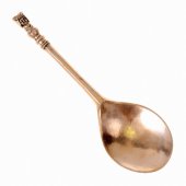 "Medieval Brass Spoon "Maiden Head"