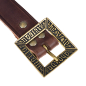 Medieval Leather Belt "Erik" - 3 cm