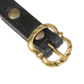 Late Medieval leather belt - 1.5 cm