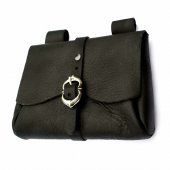 Medieval belt purse - black