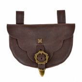 Medieval belt pouch - brown