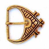 High Middle Ages buckle - bronze