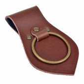 Leather-frog with heavy ring