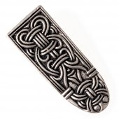 Birka strap end - silver plated