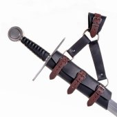 LARP sword hanger - black/brown