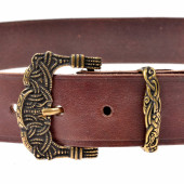 Viking Leather Belt "Gokstad" - 4 cm