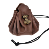 Leather bag with Thor's Hammer