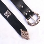 Borre Style Viking Belt - 3 cm / strap end + studs