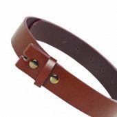 Press-Studded Belt Blank - 4 cm / grain leather