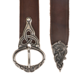 Viking Belt "Mens Head" - 3 cm / with strap end