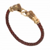 Viking Leather Bracelet "Oseberg"
