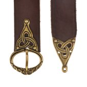 Viking Leather Belt - 4 cm / with strap end