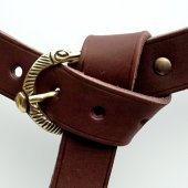 Viking leather belt - 3 cm